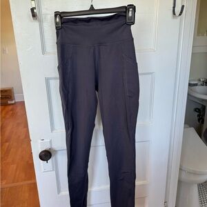 Alphalete Gray/Blue High-Waisted Leggings